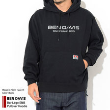 BEN DAVIS Bar Logo EMB Pullover Hoodie C-9780041画像