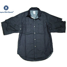 POST OVERALLS 3201B 1102 SHRT-R + HALF COTTON JACQUARD SHIRTS indigo画像