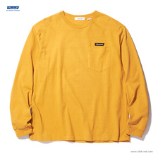 RADIALL FLAGS - CREW NECK POCKET T-SHIRT L/S (MUSTARD) RAD19AWCUT020画像