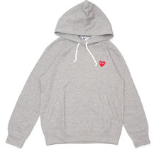 PLAY COMME des GARCONS MENS RED HEART PULLOVER PARKA GRAY画像