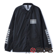 SILAS PRINTED COACH JACKET BLACK 10193502画像