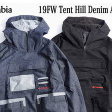 Columbia &times; Dr.Denim Honzawa 19FW Tent Hill Denim Anorak JKT PM3755画像
