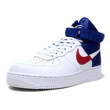 NIKE AIR FORCE 1 HIGH '07 LV8 1 NBA PACK WHITE/RUSH BLUE/UNIVERSITY RED/BLANC/BLEU RUSH BQ4591-102画像