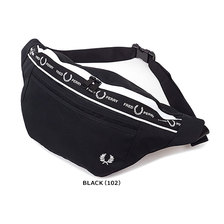 FRED PERRY MONOCHROME CROSS BODY BAG BLACK L7228-102画像