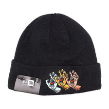 NEW ERA CUFF KNIT MID SANTA CRUZ BLACK 12110744画像