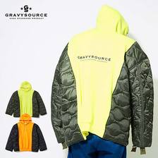 GRAVYSOURCE QUILT HOODED JACKET GS19-AJK07画像