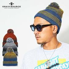 GRAVYSOURCE STRIPE KNIT CAP GS19-ACP05画像