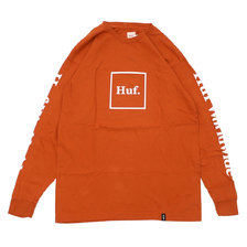 HUF DOMESTIC BOX L/S TEE RUST画像