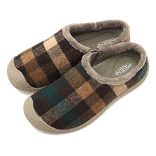 KEEN W HOWSER SLIDE Brown Plaid/Brindle 1021847画像