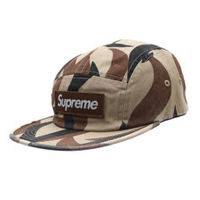 Supreme 19FW Military Camp Cap TAN TRIBAL CAMO画像