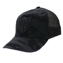 YOSHINORI KOTAKE DESIGN &times; BARNEYS NEWYORK BARNEYS NEWYORK CAMO PUNCHING 444 LOGO MESH CAP BLACK画像