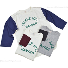 WAREHOUSE Lot 4800 7分袖ベースボールT HAWKS画像