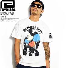 reversal Mickey Mouse BOXING TEE -WHITE- RVMKY14AW003画像