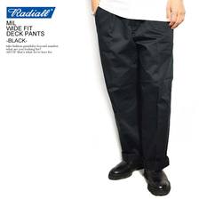 RADIALL MIL - WIDE FIT DECK PANTS -BLACK- RAD-19AW-PT003画像