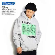 RADIALL &times; PARADOX SST - HOODIE SWEATSHIRT L/S -HEATHER GRAY- RAD-19AW-JW002画像