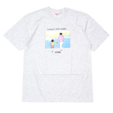 Supreme 19FW Heaven and Earth Tee ASH GREY画像
