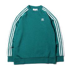 adidas 3 STRIPES CREW NOBLE GREEN ED6018画像
