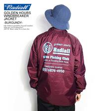 RADIALL &times; KUUMBA &times; CHAOS FISHING CLUB GOLDEN HOURS - WINDBREAKER JACKET -BURGUNDY- RAD-19AWS-JW002画像