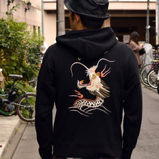 TAILOR TOYO スカフードパーカー JAPAN DRAGON TT68369画像