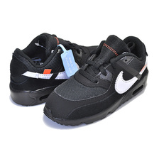THE 10:NIKE AIR MAX 90(TD) OFF-WHITE black/white-cone-black BV0852-001画像