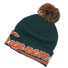 Supreme 19FW New Era Script Cuff Beanie DARK GREEN画像