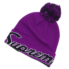 Supreme 19FW New Era Script Cuff Beanie PURPLE画像