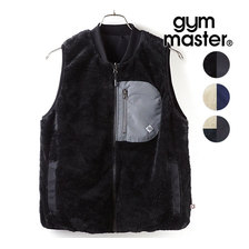 gym master リバーシブルベスト ボアフリース&times;ナイロン G302646画像