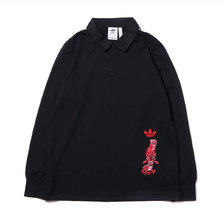 adidas GALLLERY RUGBY SHIRT BLACK ED9352画像