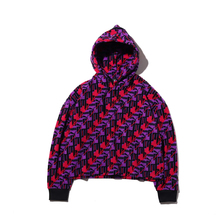 PUMA XTG AOP FLEECE HOODIE PURPLE GLIMME 595990-64画像