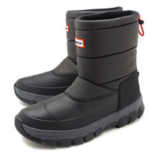 HUNTER M ORIGINAL INSULATED SNOW BOOT SHORT BLACK MFS9112WWU-BLK画像