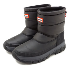 HUNTER W ORIGINAL INSULATED SNOW BOOT SHORT BLACK WFS2066WWU-BLK画像