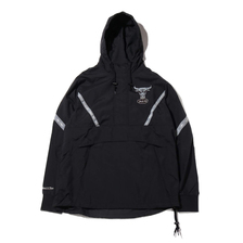 Mitchell & Ness HALF ZIP ANORAK BLK REFLECTIVE CHICAGO BULLS BLACK HFZPMG18012画像