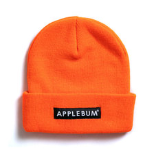 APPLEBUM Logo Knit Cap NEON ORANGE画像