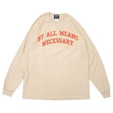 KROD BY ALL MEANS NECESSARY L/S TEE SAND画像