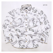 衣櫻 Lot.SA-1299 長袖レギュラーシャツ サザンクロス素材 "波兎" SA1299画像