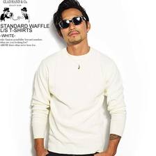 GLAD HAND STANDARD WAFFLE L/S T-SHIRTS -WHITE-画像