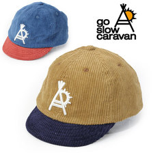 go slow caravan 2TONE コーデュロイ ショートブリムキャップ 322903画像