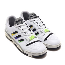 adidas TORSION COMP RUNNING WHITE/CORE BLACK/SOLAR YELLOW EE7376画像