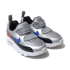 NIKE AIR MAX TINY 90 PS METALLIC SILVER/HYPER ROYAL-OFF NOIR 881927-017画像