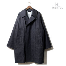 HERILL CASHMERE DENIM PCT OVER COAT画像
