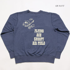 Buzz Rickson's &times; PEANUTS SET-IN CREW SWEAT FLYERS ACE BR68356画像