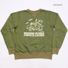 Buzz Rickson's &times; PEANUTS SET-IN CREW SWEAT "PEANUTS FLYERS" BR68354画像