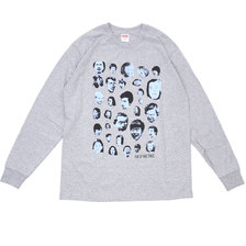 Supreme 19FW Faces L/S Tee GRAY画像