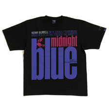 APPLEBUM &times; Blue Note Records midnight blue Tee BLACK画像