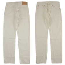 WAREHOUSE Lot 900XX(SLIM) WHITE JEANS ONEWASH画像