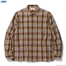 RADIALL EL CAMINO - OPEN COLLARED SHIRT L/S (BROWN)画像