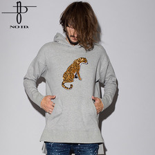 NO ID. レオパードBIGプルオーバーパーカ 445006-267T画像