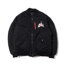 NIKE M J WINGS MA-1 JACKET BLACK AV2598-010画像