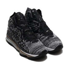 NIKE LEBRON XVII BLACK/BLACK-WHITE BQ3177-002画像
