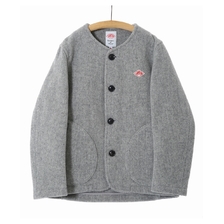 DANTON WOOL MOSSER NO COLLAR JACKET JD-8903-WOM画像